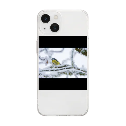 冬の鳥 Soft Clear Smartphone Case