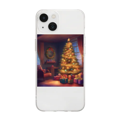 クリスマスツリー（Christmas Tree） Soft Clear Smartphone Case