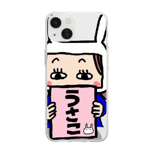 うさこ Soft Clear Smartphone Case