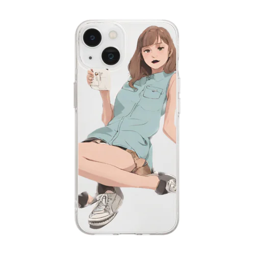 マシュロ　マシェリ Soft Clear Smartphone Case