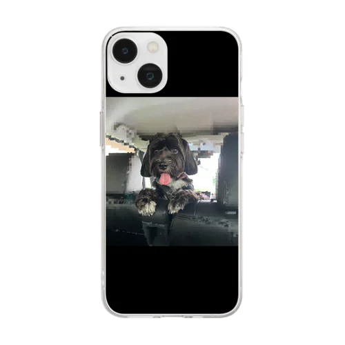 犬の弦之助（げんのすけ）ケータイケース Soft Clear Smartphone Case