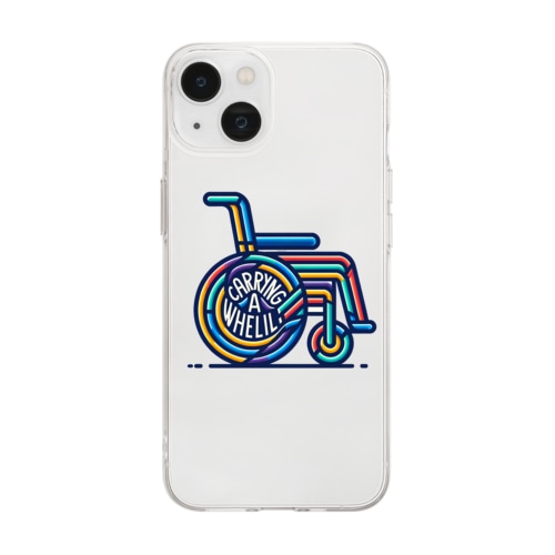 Carrying a Wheelchear2 Soft Clear Smartphone Case