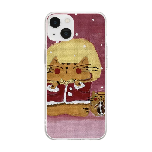 サンタさんのお手伝い Soft Clear Smartphone Case