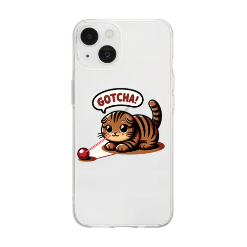 まる耳ねこのほっこり時間 Soft Clear Smartphone Case