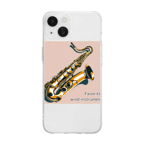 Favorite  wind instrument ～Tenor Sax～ ソフトクリアスマホケース