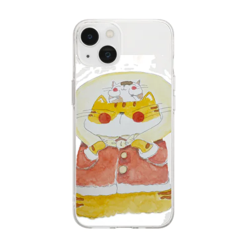 サンタさんのお手伝い Soft Clear Smartphone Case