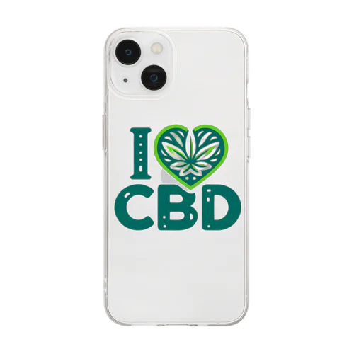 I ♡ CBD ソフトクリアスマホケース