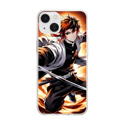 NinjaSamuraiシリーズ Soft Clear Smartphone Case