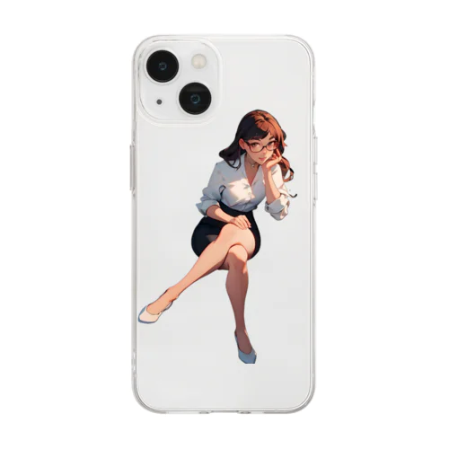 二次元大人のお姉さんシリーズ7 Soft Clear Smartphone Case