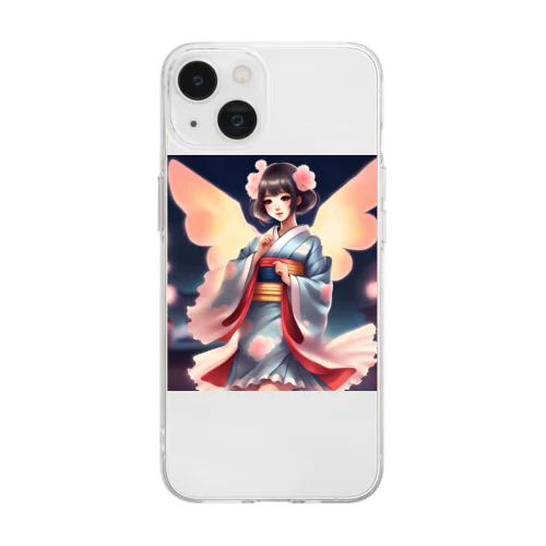 和服少女 Soft Clear Smartphone Case