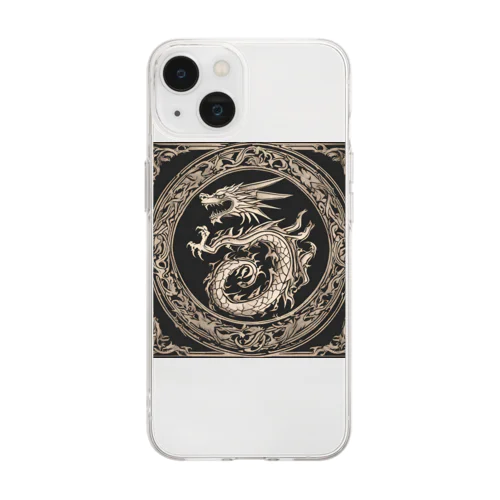 龍の紋章 Soft Clear Smartphone Case