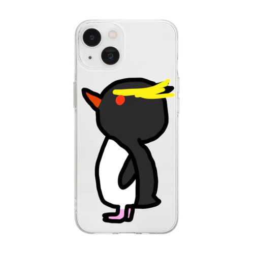 イワトビペンギン Soft Clear Smartphone Case