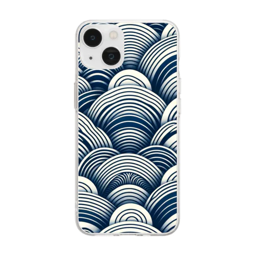 Seigaiha (青海波)2 Soft Clear Smartphone Case