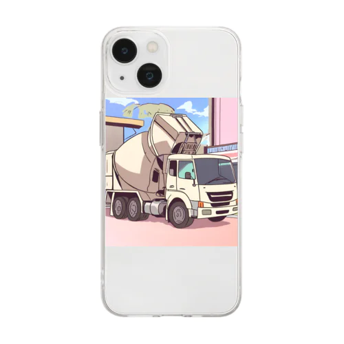 コンクリートミキサー車 Soft Clear Smartphone Case