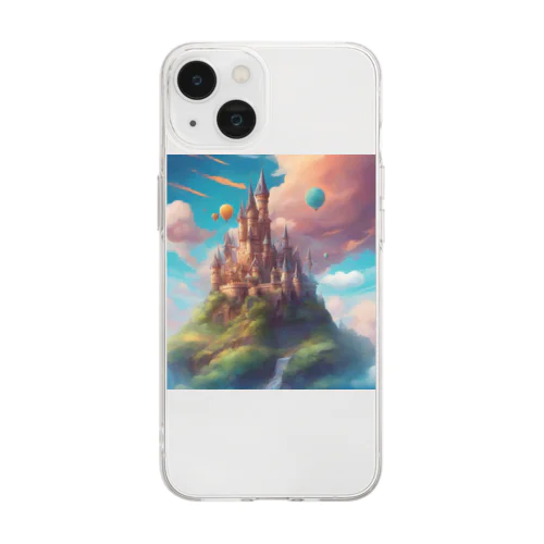 幻想の楽園  Fantasy Haven Castle Soft Clear Smartphone Case