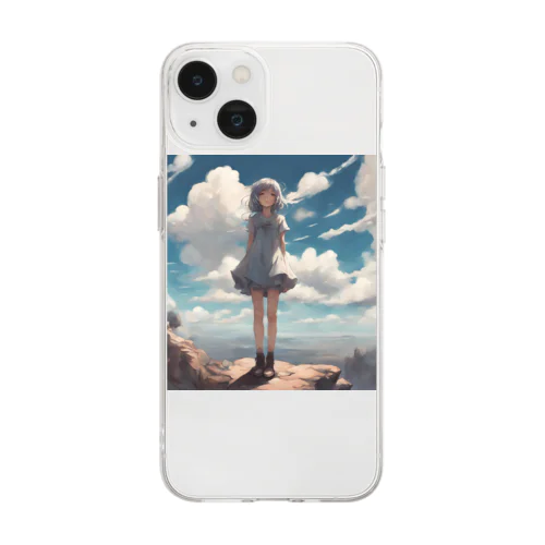 青空女子 Soft Clear Smartphone Case