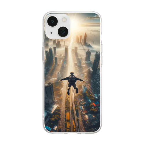 #Jump into the new world  Soft Clear Smartphone Case