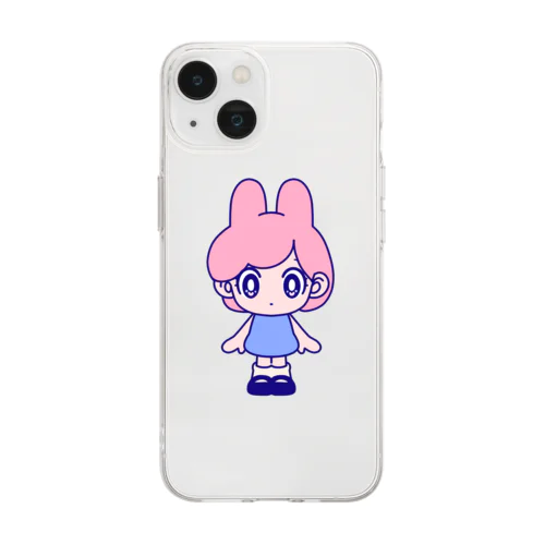 うさナノちゃん Soft Clear Smartphone Case