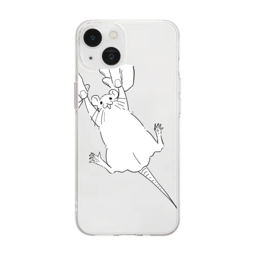 バンザイネズミ Soft Clear Smartphone Case