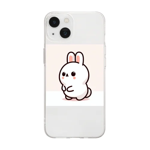 うさぎの梅 Soft Clear Smartphone Case