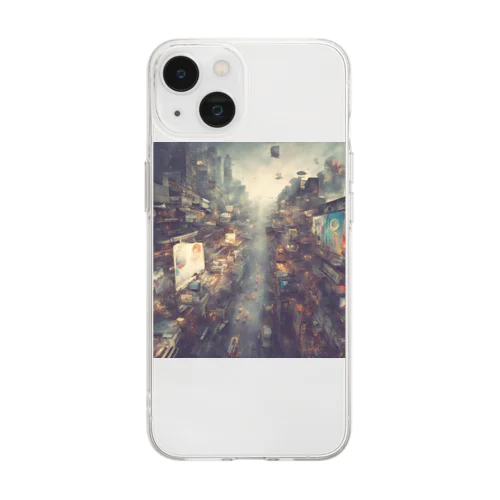 映画の世界 Soft Clear Smartphone Case