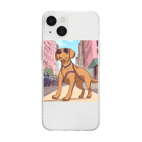 街ゆくDOG Soft Clear Smartphone Case