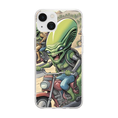 宇宙人ライダー Soft Clear Smartphone Case