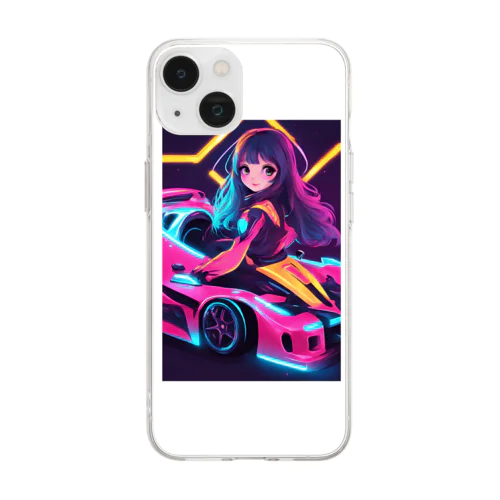 ドライブ Soft Clear Smartphone Case