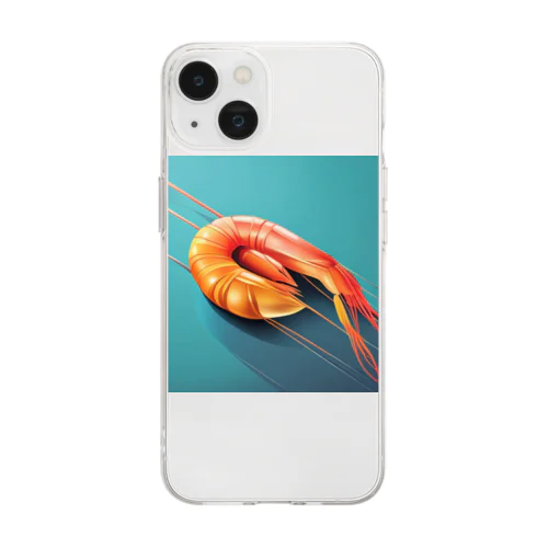 「海流の舞 - エビ」 Soft Clear Smartphone Case
