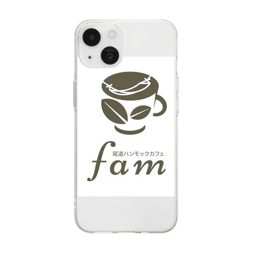 ハンモックカフェfam  Soft Clear Smartphone Case