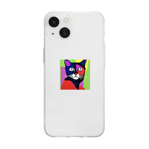 COLOR CAT Soft Clear Smartphone Case