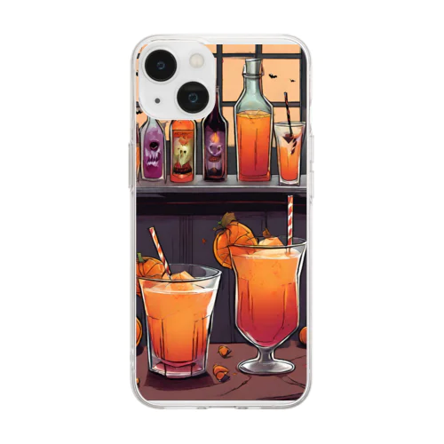 ハロウィーンなカクテルシリーズ Soft Clear Smartphone Case