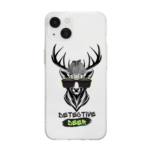 Detective deer Soft Clear Smartphone Case