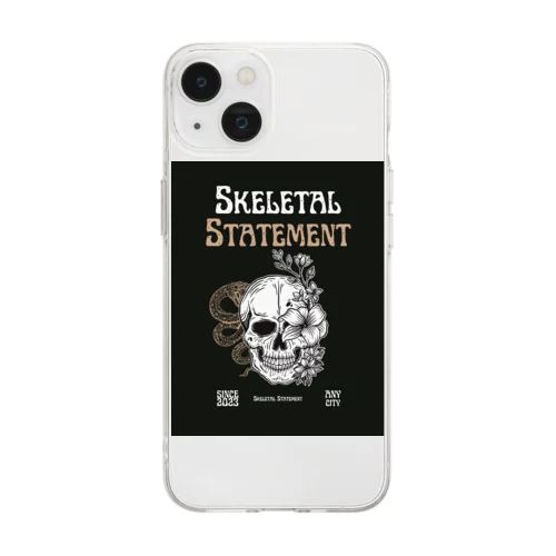 Skeletal Statement Soft Clear Smartphone Case