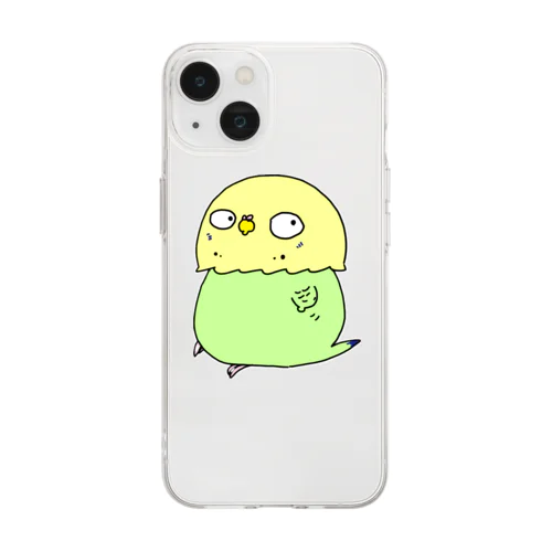 セキセイインコのアルとテン Soft Clear Smartphone Case