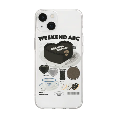 WEEKEND ABC Soft Clear Smartphone Case