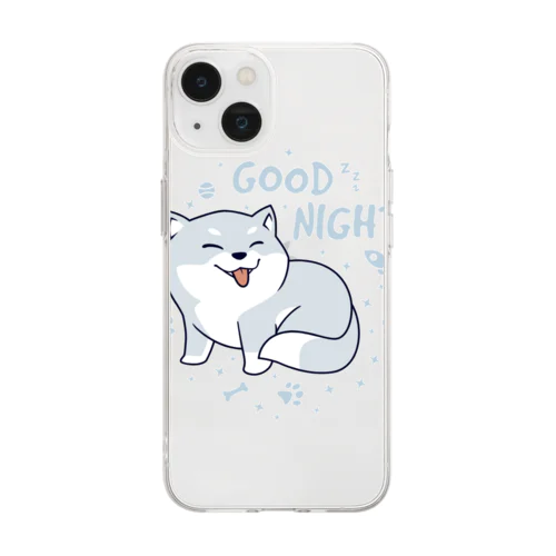 グッドナイトワンちゃん Soft Clear Smartphone Case