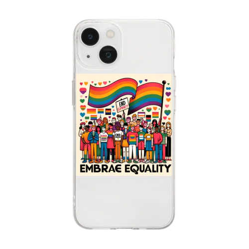 LGBT多様性 Soft Clear Smartphone Case