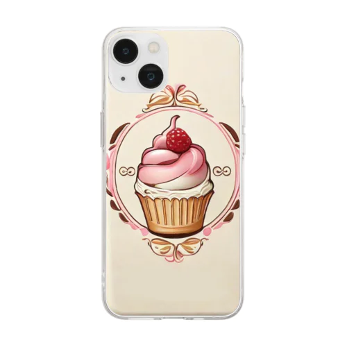 スイーツスマホケース(ストロベリーver） ソフトクリアスマホケース