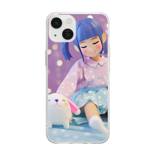 寝起きのひととき Soft Clear Smartphone Case