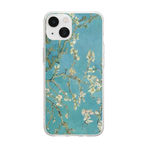 フィンセント・ファン・ゴッホ「花咲くアーモンドの木の枝」 Soft Clear Smartphone Case