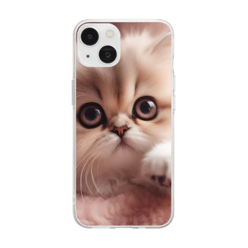 可愛い子猫グッズ！ Soft Clear Smartphone Case