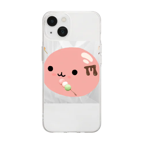 みたらし団子のふたたまちゃん Soft Clear Smartphone Case