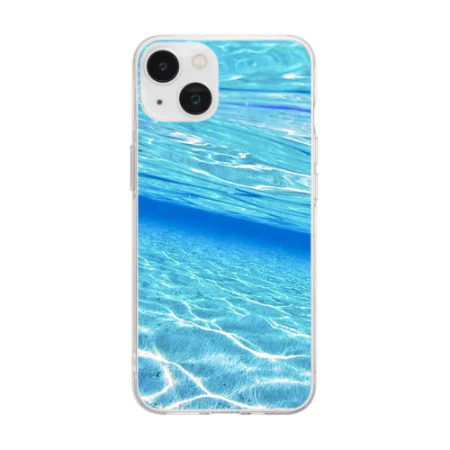 水 Soft Clear Smartphone Case