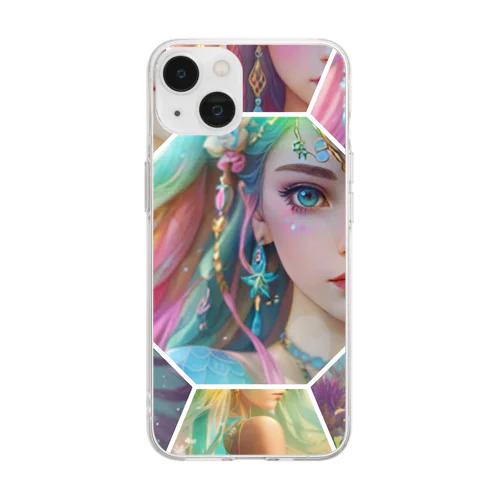 cutie mermaid REINA WORLD Soft Clear Smartphone Case