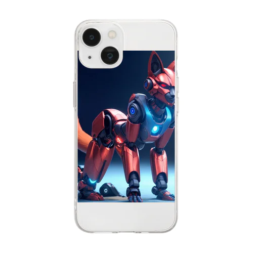 「永遠の忠誠：キツネロボットの物語」 ： "Eternal Loyalty: Story of the Kitsune Robot" Soft Clear Smartphone Case