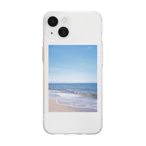 sandy beach Soft Clear Smartphone Case