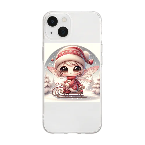 妖精のクリスマス Soft Clear Smartphone Case