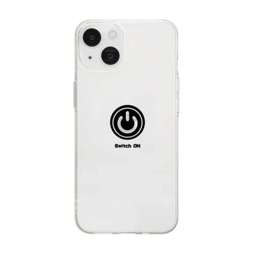 Switch ON Tシャツ Soft Clear Smartphone Case