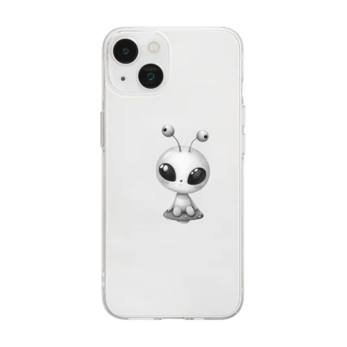 かわいい宇宙人 Soft Clear Smartphone Case